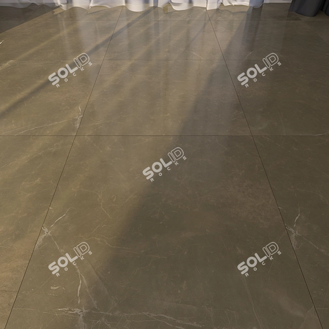 Elegant Marble Floor Tiles 3D model image 1
