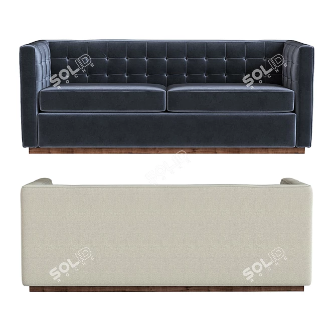 West Elm Rochester - Stylish Sofa for Modern Interiors 3D model image 2