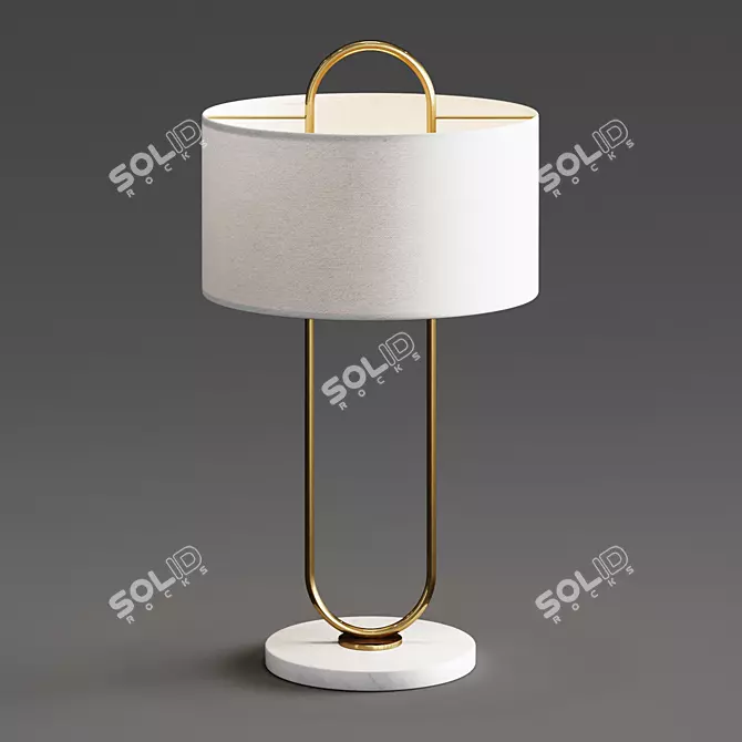 Elegant Marston Table Lamp - 84cm Height 3D model image 1
