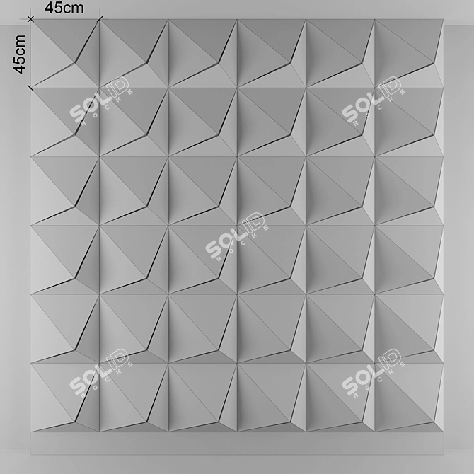 3D Panel 06: Enhanced Dimensional Design 3D model image 3