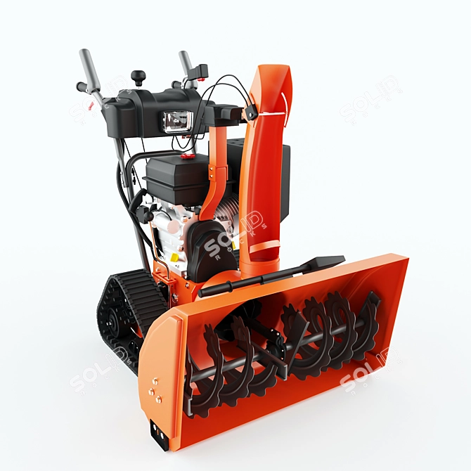 Title: Snowfox Heavy-duty Snow Clearing Machine 3D model image 1