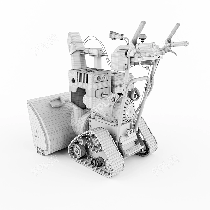 Title: Snowfox Heavy-duty Snow Clearing Machine 3D model image 3