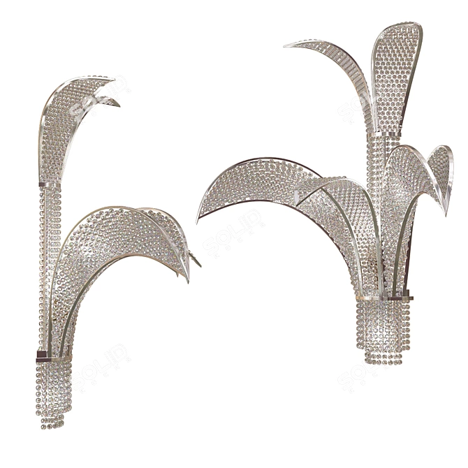 Elegant Bagues Paris Wall Sconce 3D model image 2