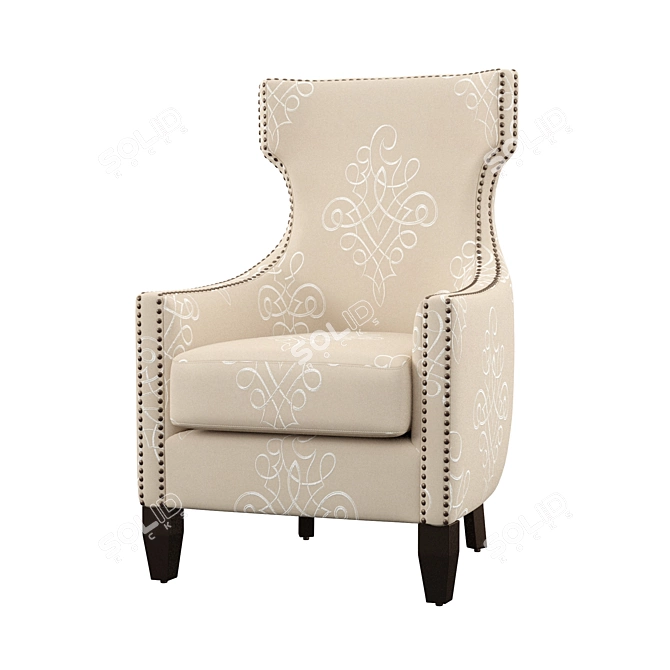 Cozy Comfort Arm Chair 3D model image 1