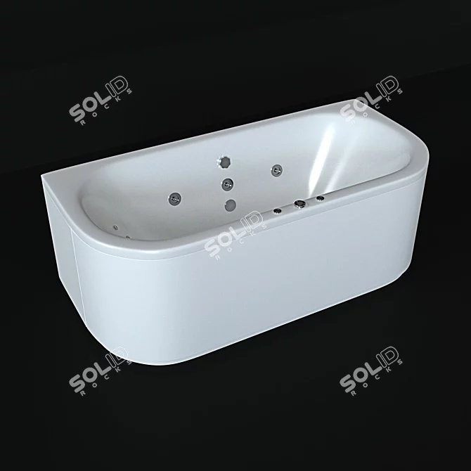 Aquatek Morpheus: TurboSmooth-Enhanced, High-Quality Bathtub 3D model image 1