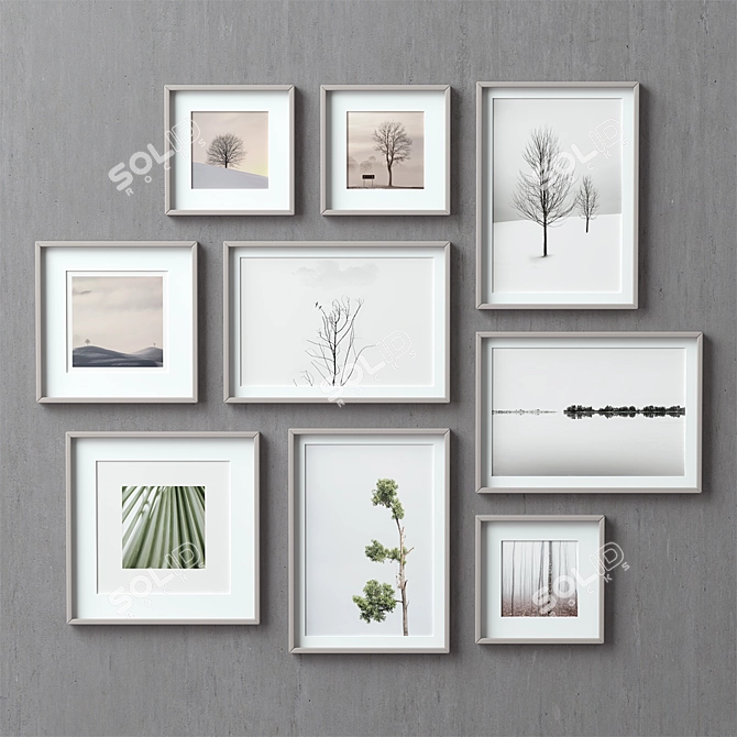 Multi-color Picture Frames Set-87 3D model image 2