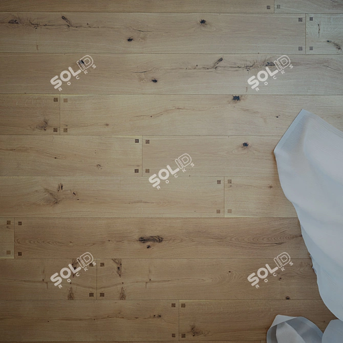 Premium Oak Wood Flooring - Elba Collection 3D model image 2