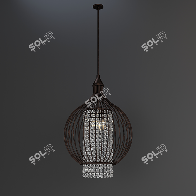 Modern Ceiling Light - 3D Model 3D model image 2