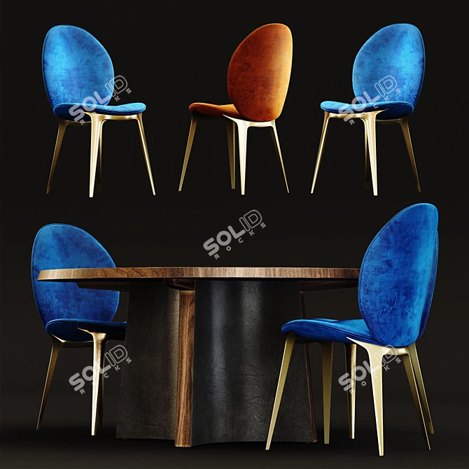 Visionnaire Respiro Astrid - Elegant Chair by Visionnaire 3D model image 2