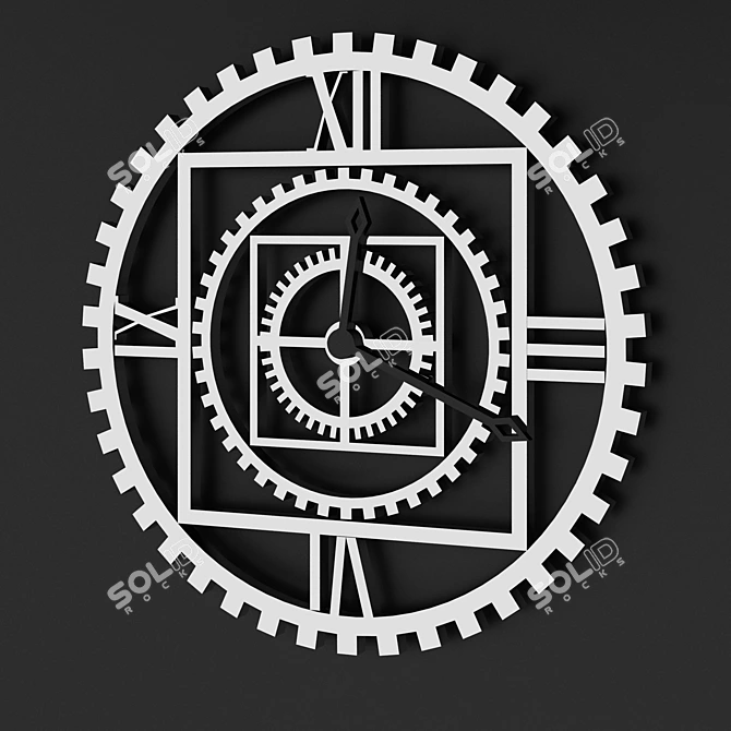 Reflective Timepiece 3D model image 1