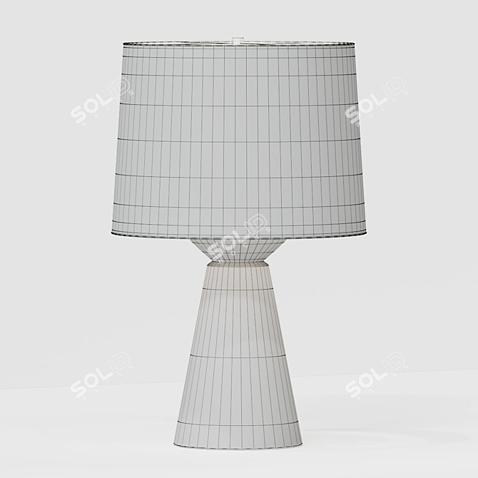 Sleek Baker Table Lamp 3D model image 3