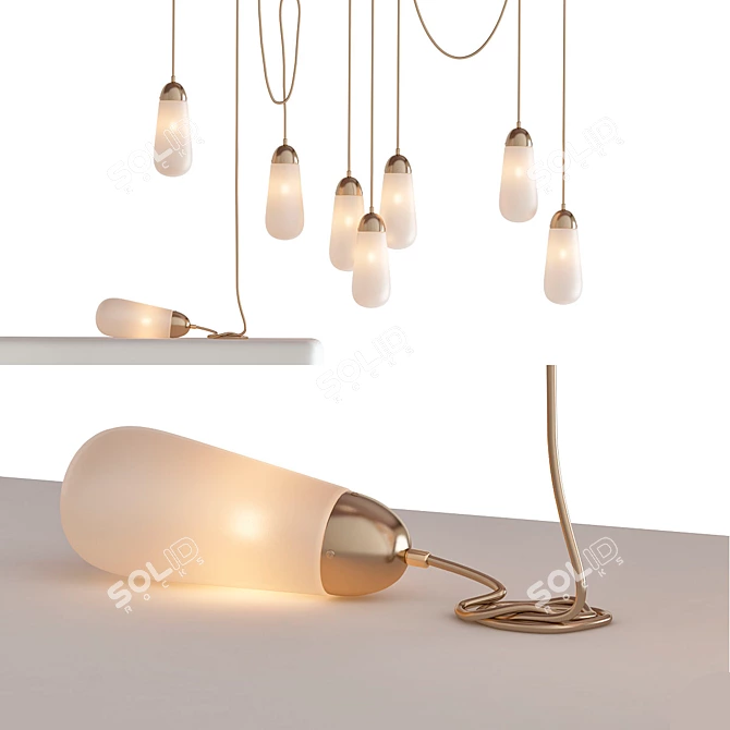 Modern Elegance: Lariat Sconce 3D model image 1