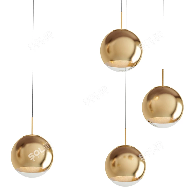 Tom Dixon Mirror Ball Gold 3D model image 1