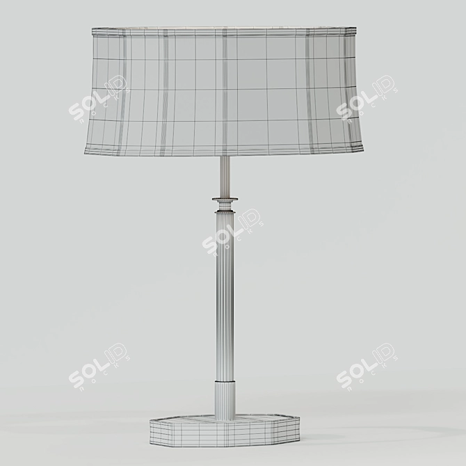 Elegant Clara Table Lamp 3D model image 2