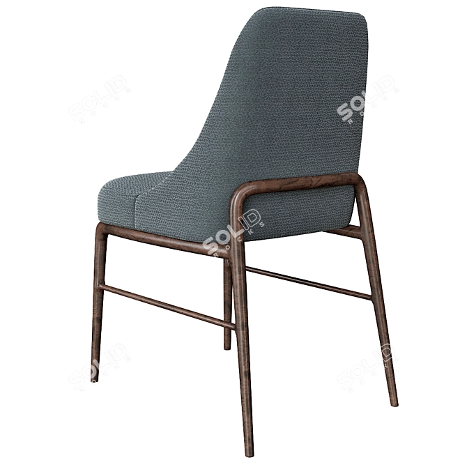 Leda FlexForm: Stylish Upholstered Chair 3D model image 2