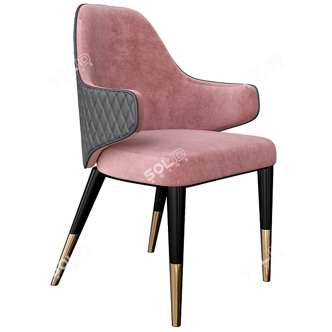 Diva C/B: Luxe Armchair by Capital 3D model image 1