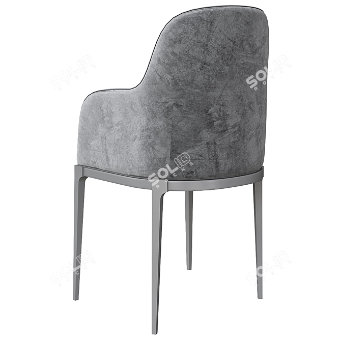 Beneke Collection: Fabric Armchair 3D model image 2