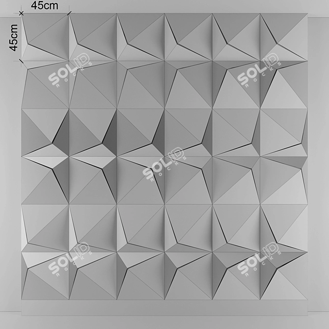 3D Panel 16 - OBJ Format 3D model image 3