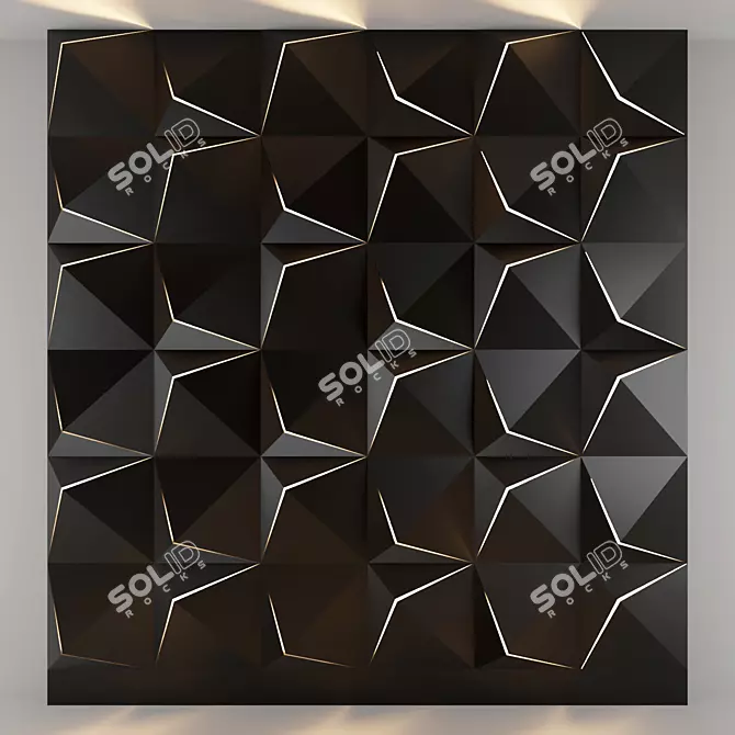 Title: 3D Panel 17 - Stunning OBJ Format Design 3D model image 1