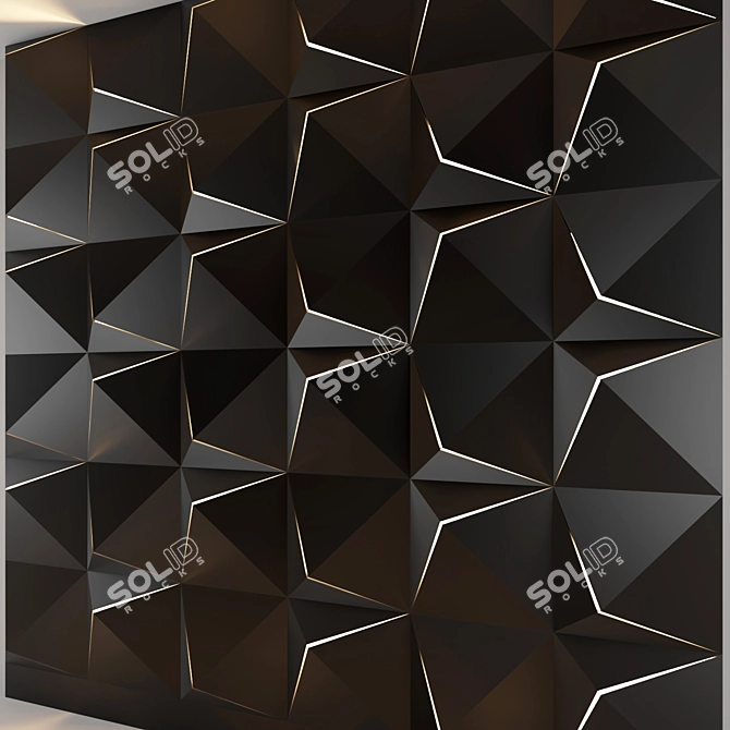 Title: 3D Panel 17 - Stunning OBJ Format Design 3D model image 2