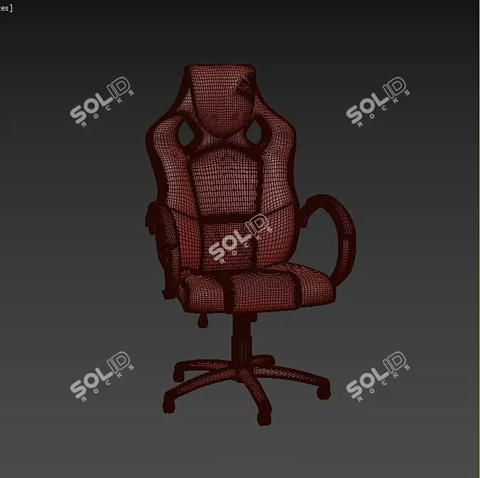 ErgoLux Office Chairs: Comfort & Style 3D model image 3