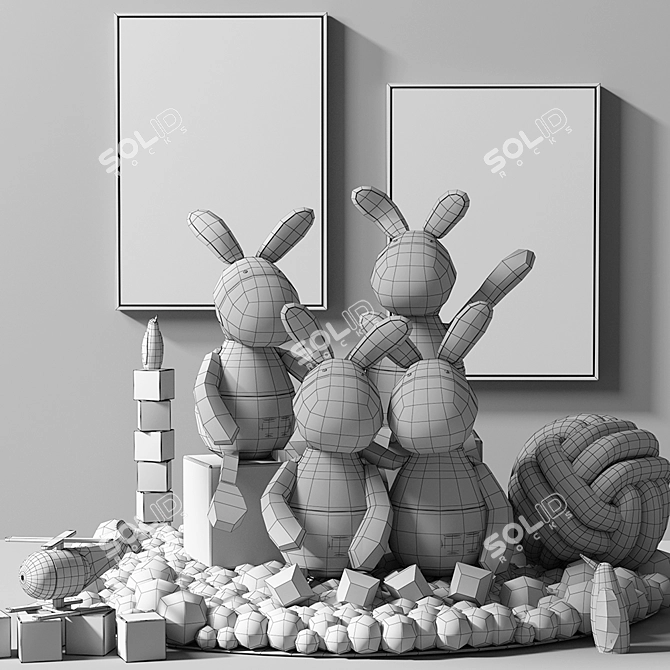 Kids' Playtime Set 3D model image 3