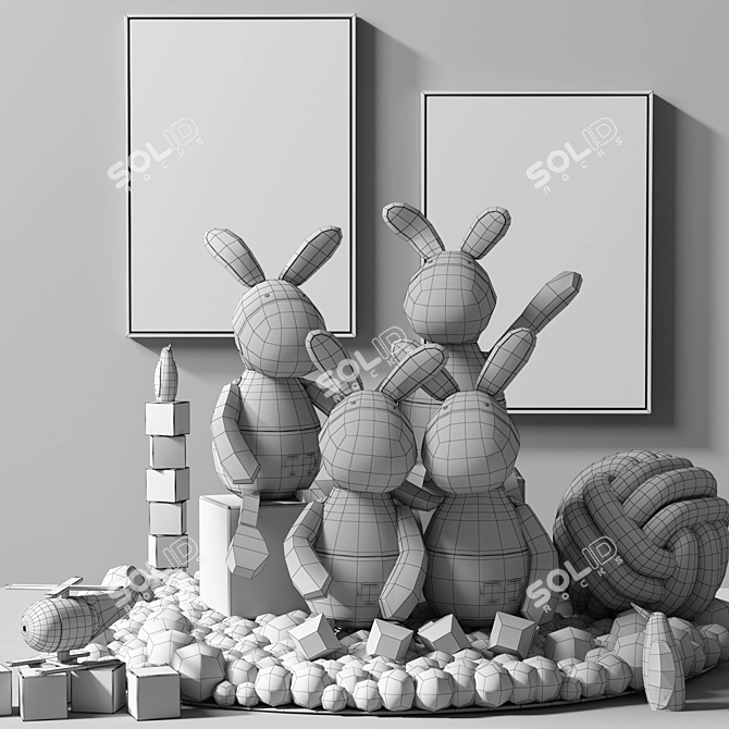 Kids' Playtime Set 3D model image 7