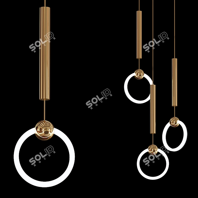 Ring Light Door - Illuminating Elegance 3D model image 2