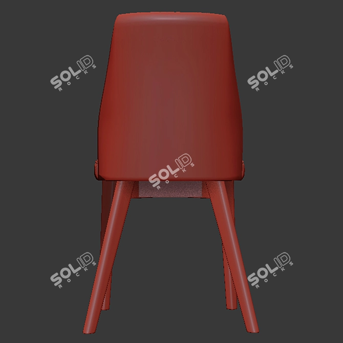 Modern Vaz Dining Chair: Sleek and Stylish 3D model image 3