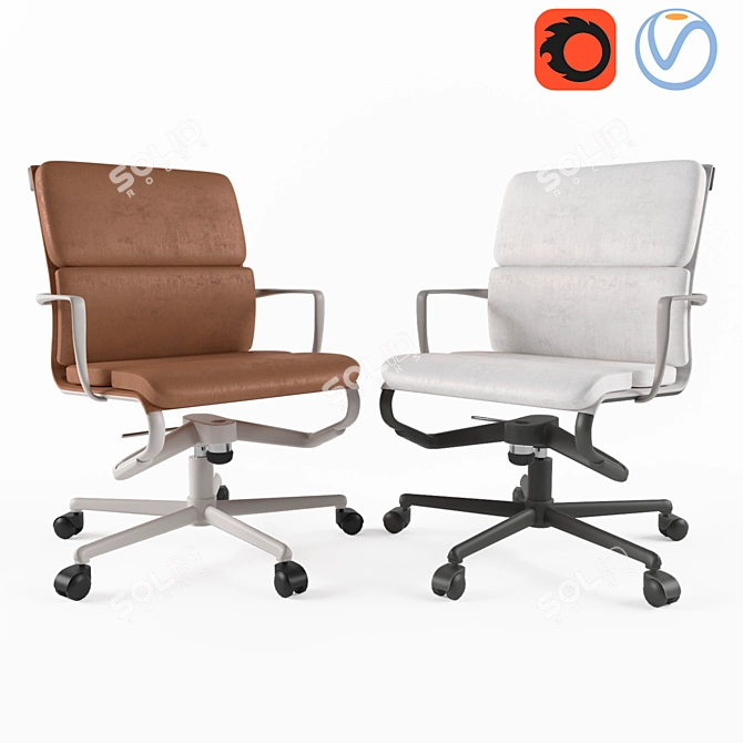 Alias Rollingframe 52 Soft Office Chair 3D model image 1