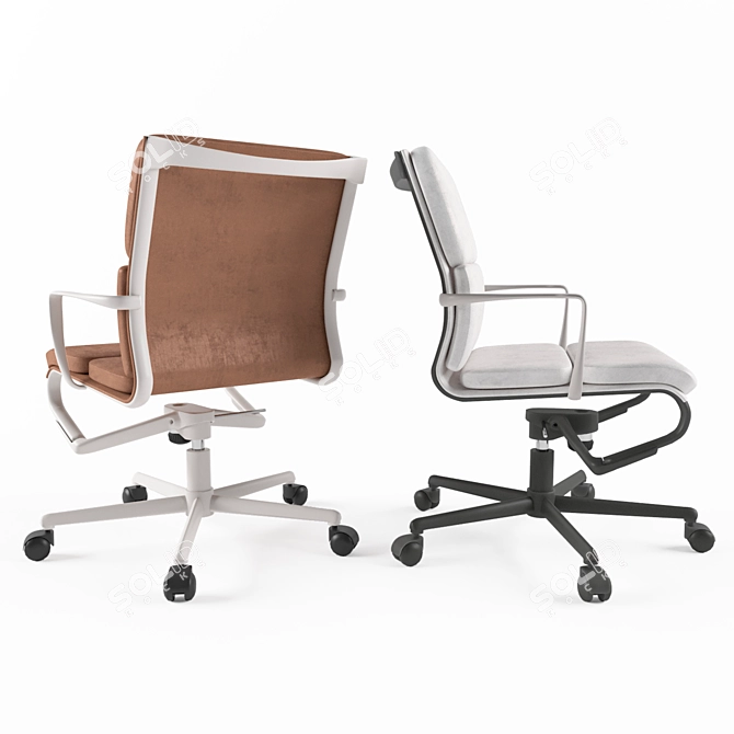 Alias Rollingframe 52 Soft Office Chair 3D model image 2