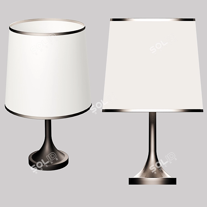 Elegant Table Lamp Set 3D model image 3