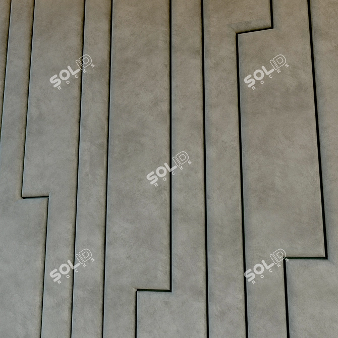 SoftPanel: Decorative Metal Wall 3D model image 2