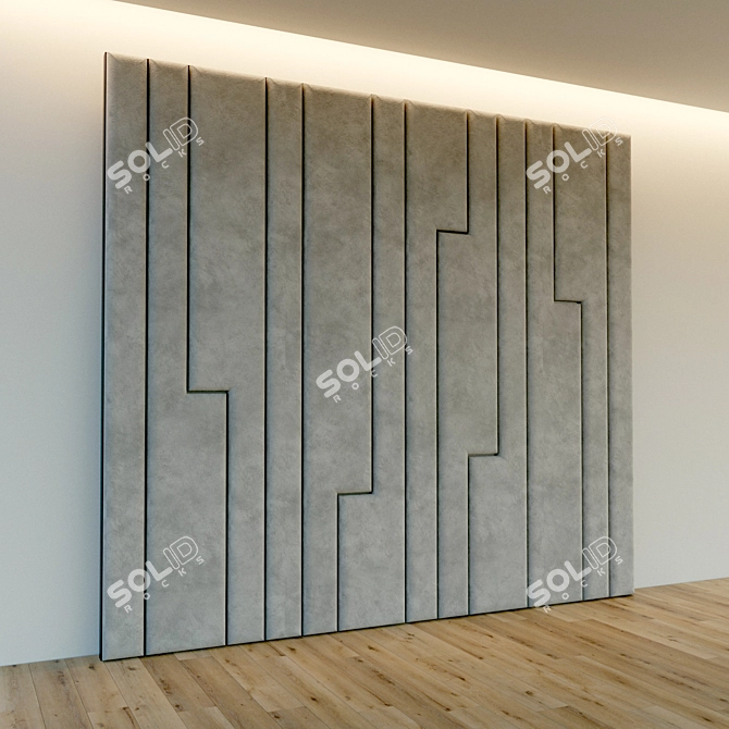 SoftPanel: Decorative Metal Wall 3D model image 3