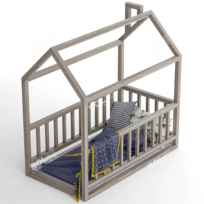 Dreamland Haven Kids Bed 3D model image 2