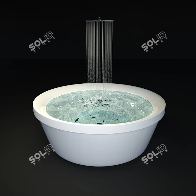 Luxury Zucchetti Kos Bathtub 3D model image 1