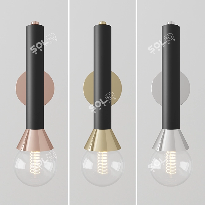 Elegant Mitzi Via Sconce: Modern Wall Lighting 3D model image 2