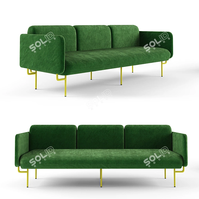 Modern Alce Sofa: Stylish and Comfortable 3D model image 1