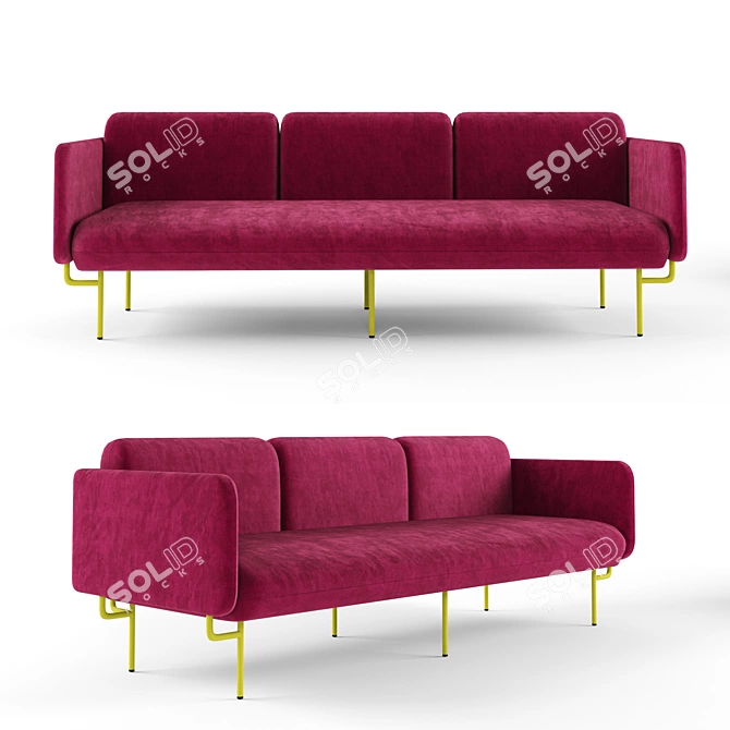 Modern Alce Sofa: Stylish and Comfortable 3D model image 2