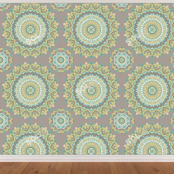 Title: Seamless Wallpapers Set - 3 Colors 3D model image 3