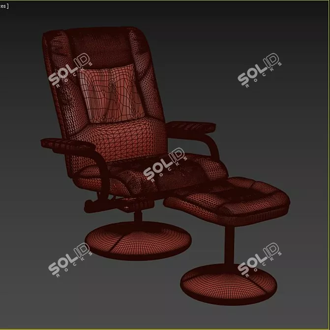 ErgoFlex Mesh Office Chair 3D model image 3