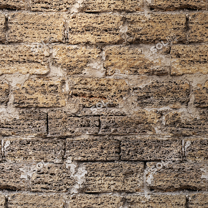 Seamless Brickwork Texture 3D model image 3