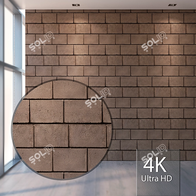 Seamless Masonry Texture 3D model image 1