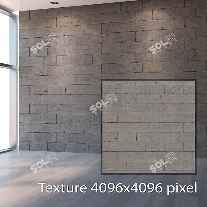 Seamless Masonry Texture 3D model image 2