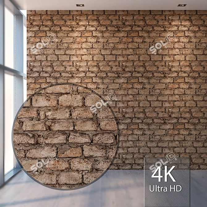 Seamless Masonry Texture | High Resolution 4096x4096 3D model image 1