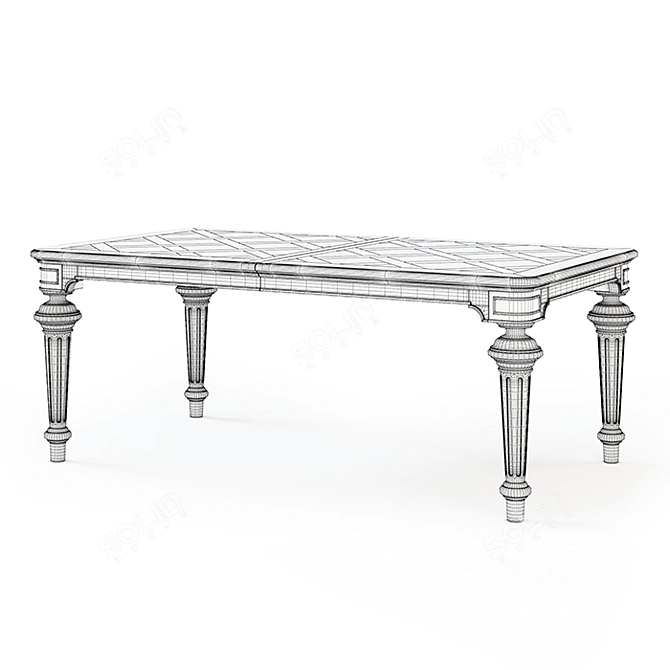 Sliding Full House Dining Table 3D model image 3