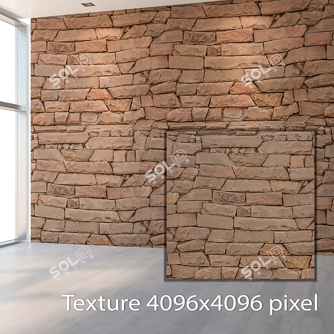 Seamless Masonry Texture - High Resolution 3D model image 2