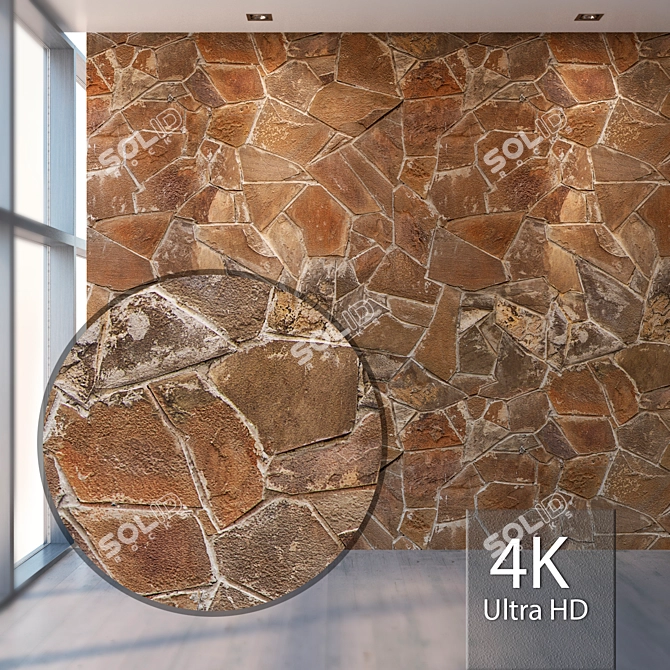 Seamless Stone Texture 3D model image 1