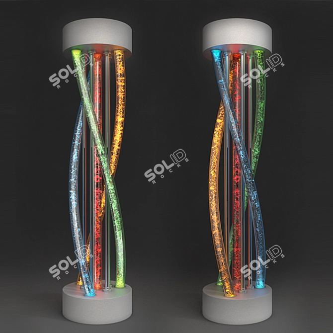 Bubble Tube 80 - Durable, Waterproof, LED Lights 3D model image 1