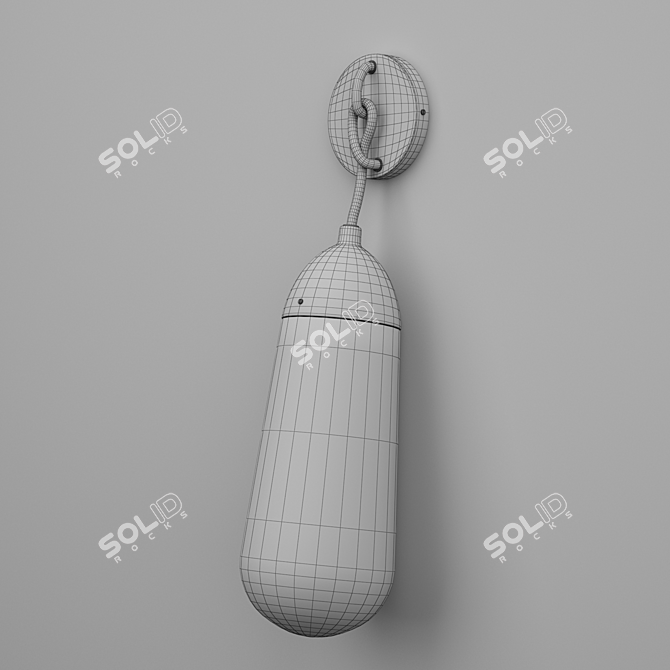 Luminary Lariat: Exquisite Wall Sconce 3D model image 3